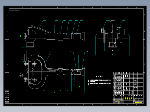 绿化洒水车设计（三吨载重量）管路设计和喷洒部件设计（有cad图+文献翻译）