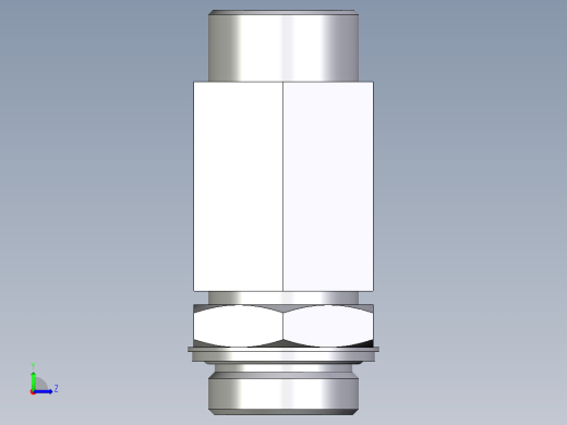 卡套式工业通用硬管接头EO_Adjustable_locknut_run_tee_LEE30SROMDCF左视缩略图