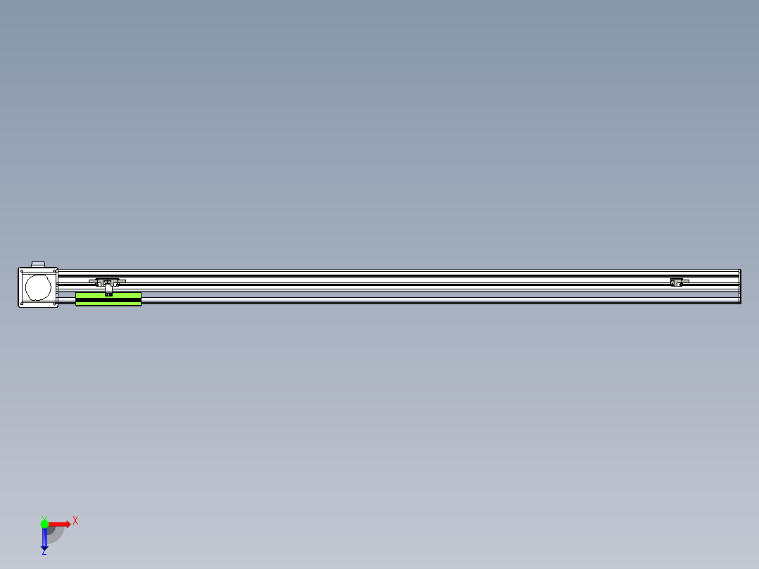 同步带滑台-半封闭B13-L90-S1200-L-Z86-D3俯视图