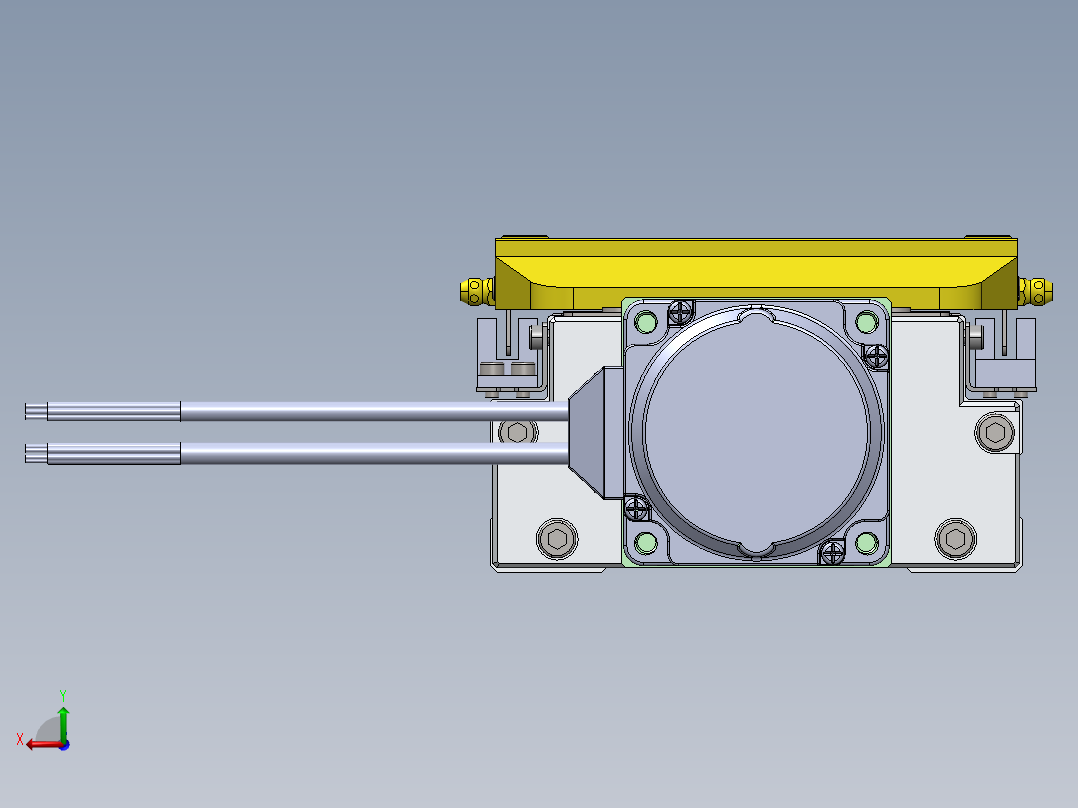 GTH内嵌丝杆全封闭GTH12-60步进后视图