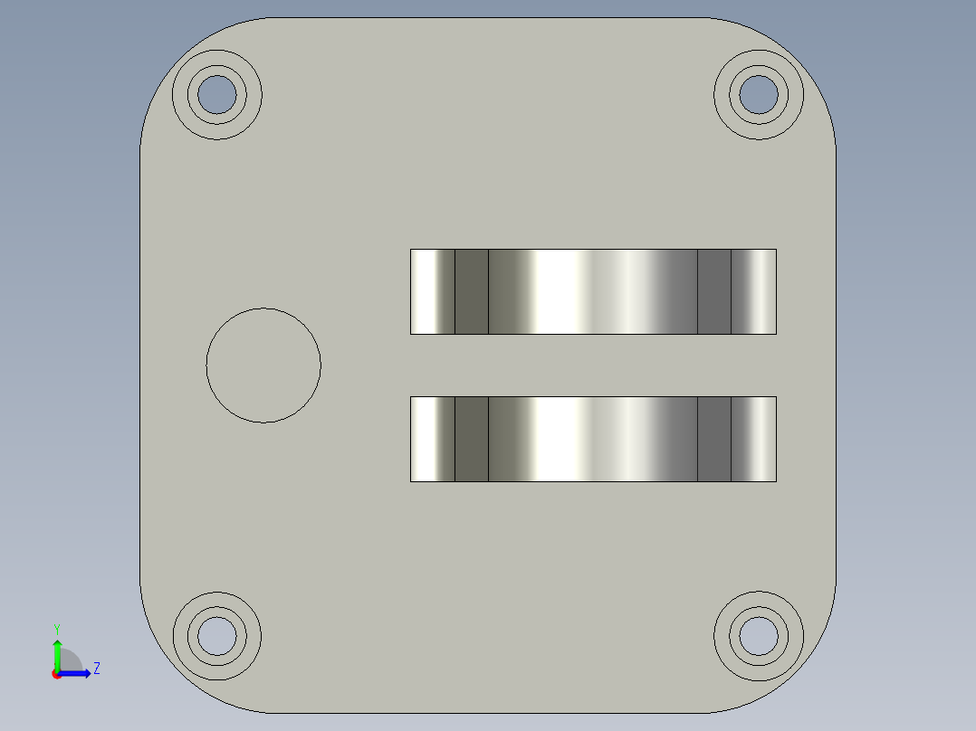 上银线性制动器LAS4_STEP左视图