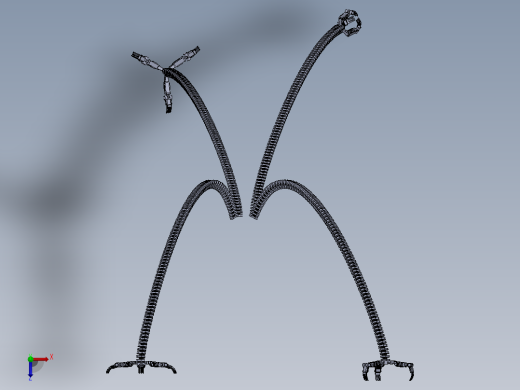 04-Otto Octavius手臂机械爪模型3D图纸 Solidworks设计俯视缩略图