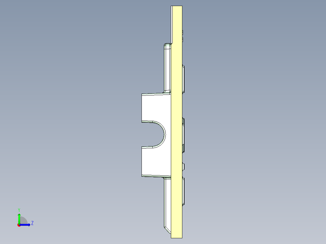 数控折弯机左视图