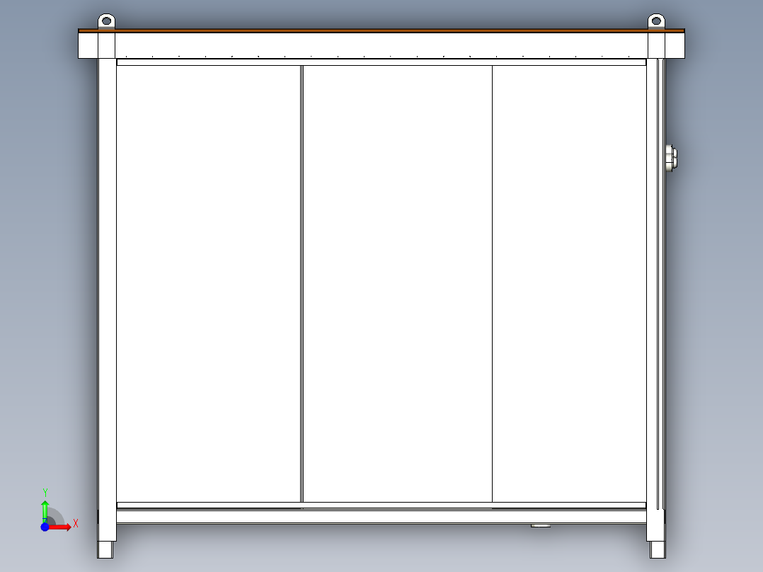 可移动洗手间厕所4位前视图