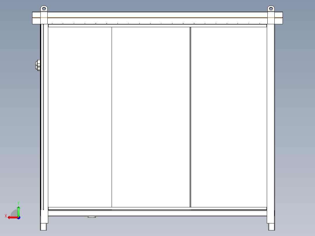 可移动洗手间厕所4位后视图