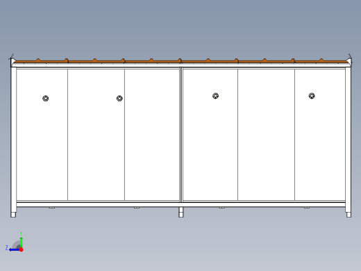 可移动洗手间厕所4位右视缩略图