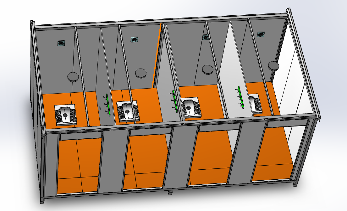 可移动洗手间厕所4位