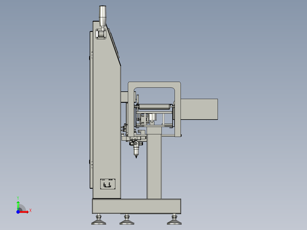 自动称重机构（皮带秤）前视图