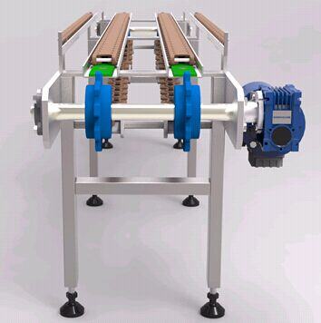 双排链条传送带3D图纸 非标自动化设备3D图纸3D模型缩略图