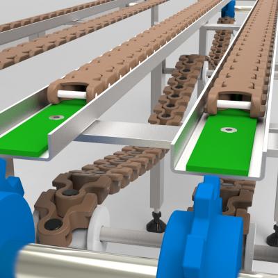 双排链条传送带3D图纸 非标自动化设备3D图纸3D模型