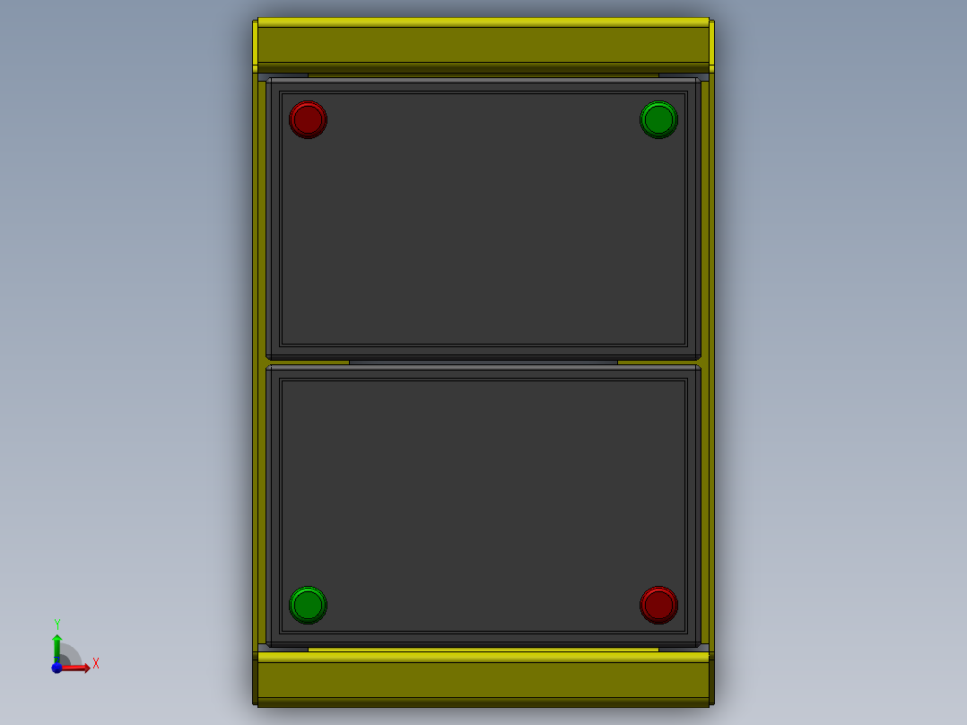 潜伏智能AGV小车3D模型俯视图