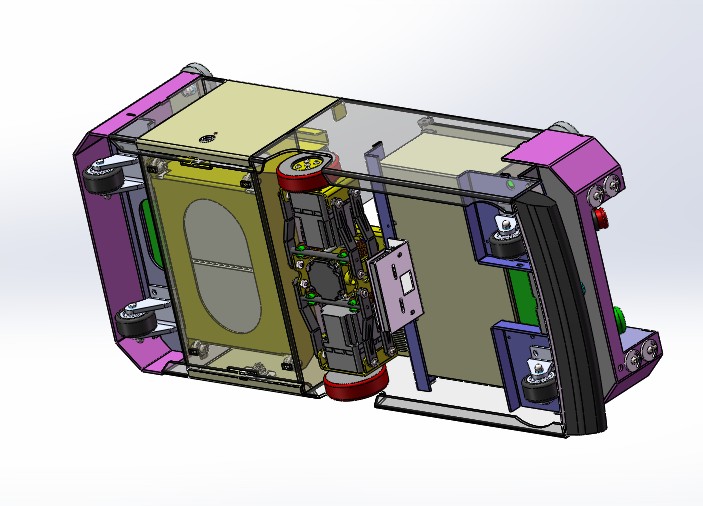 潜伏智能AGV小车3D模型
