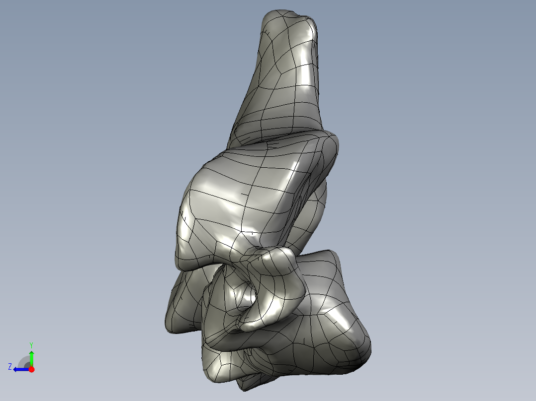人体颈椎模型右视图