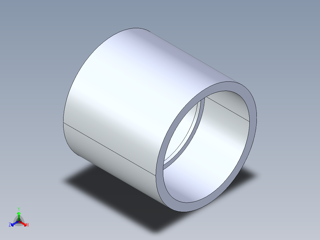 CPVC管件10-Sch80_Coupling_SxS_9829-040 _4in主视图