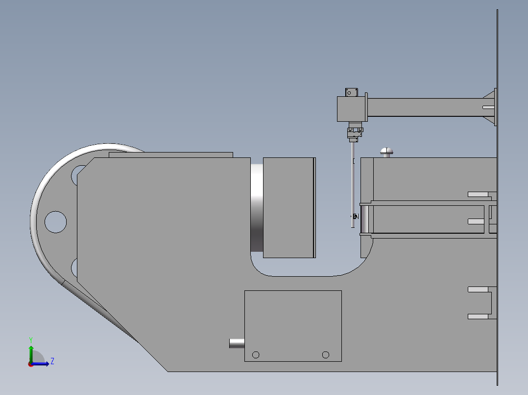 冲床搬运 非标自动化设备3D图纸3D模型左视图