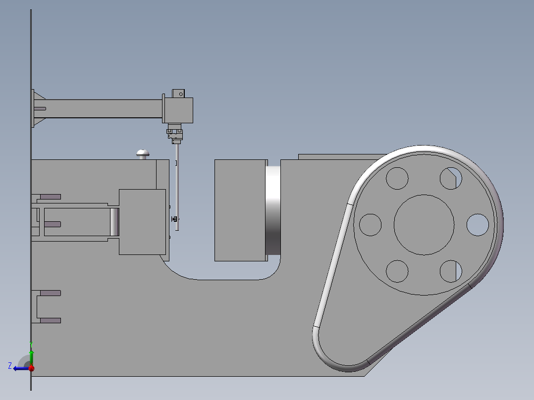 冲床搬运 非标自动化设备3D图纸3D模型右视图