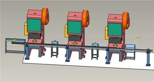 冲床搬运 非标自动化设备3D图纸3D模型