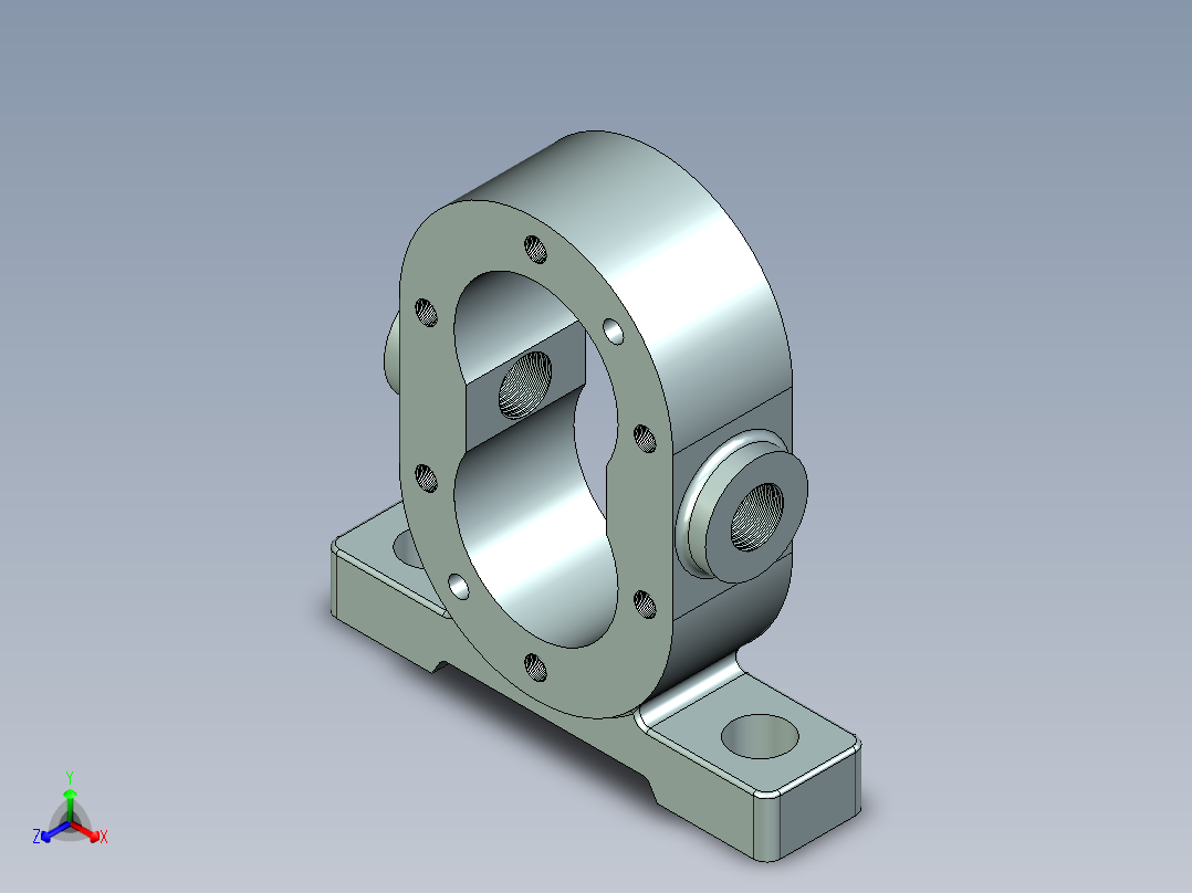 齿轮泵模型及装配模拟动画正等轴测图