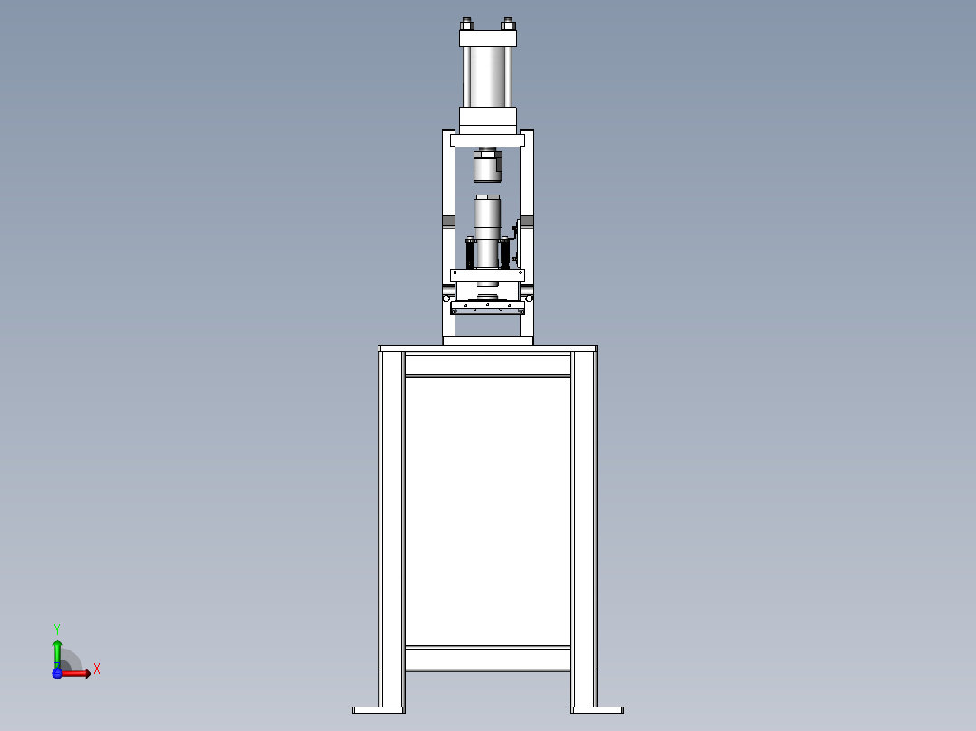 钣金冲孔机前视图