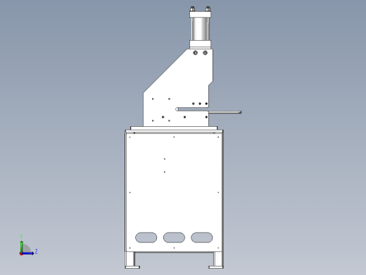 钣金冲孔机左视缩略图