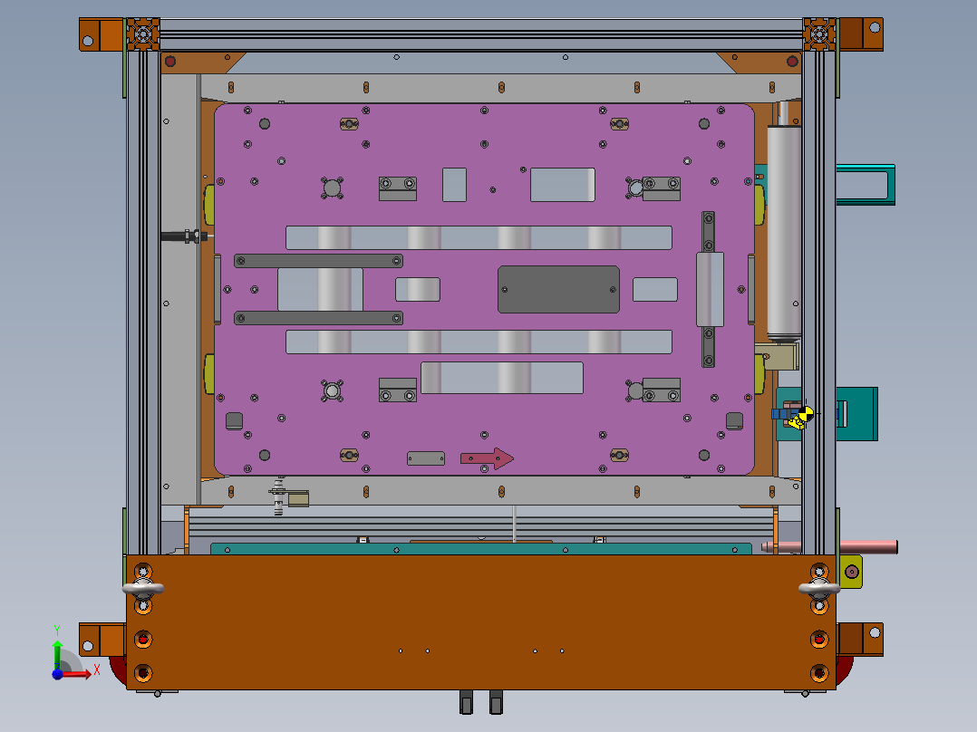 气压升降机前视图
