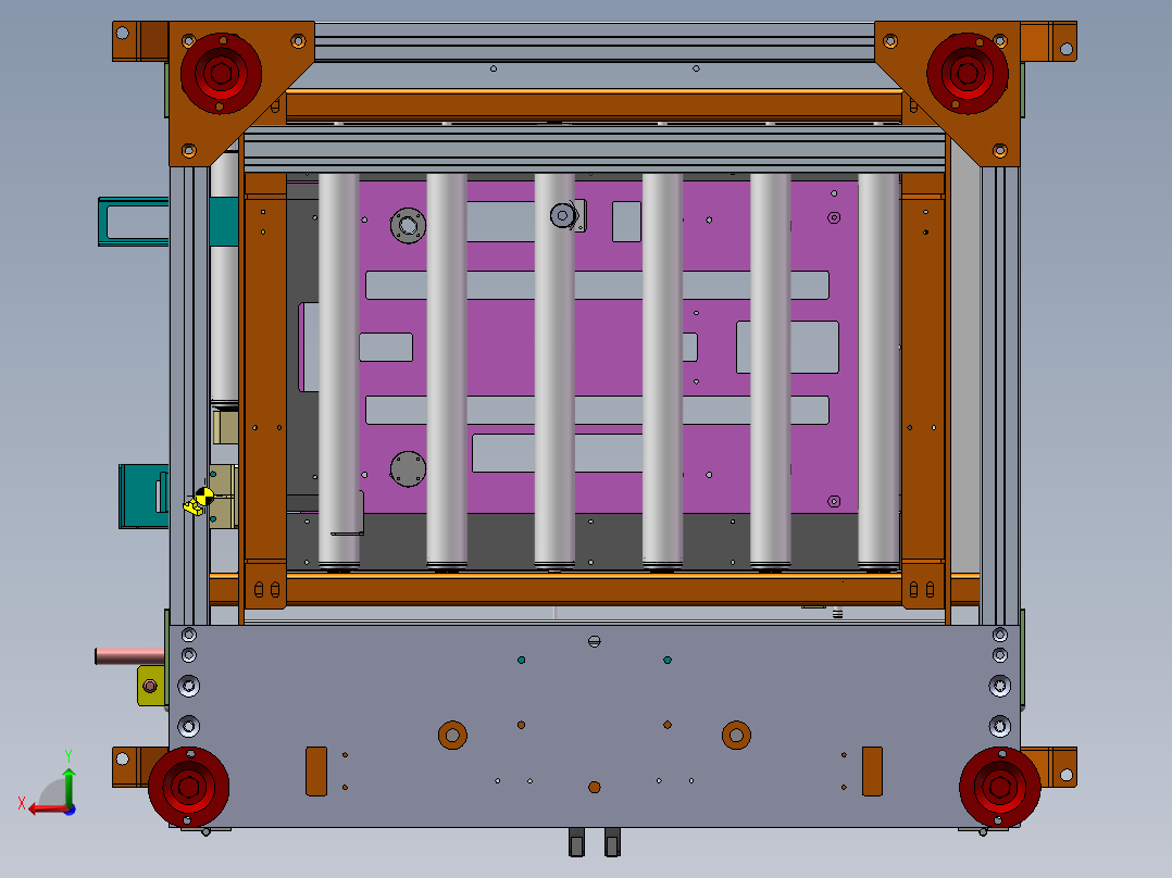 气压升降机后视图