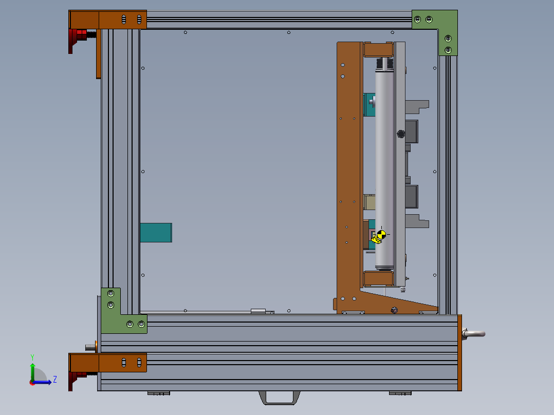 气压升降机左视图