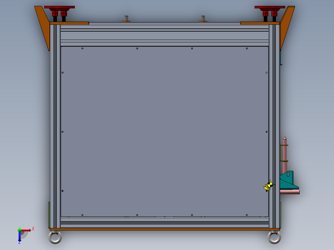 气压升降机俯视图