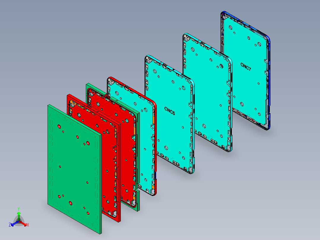 Z581C-笔记本CNC工装夹具三维模型A8GXT20150915主视图