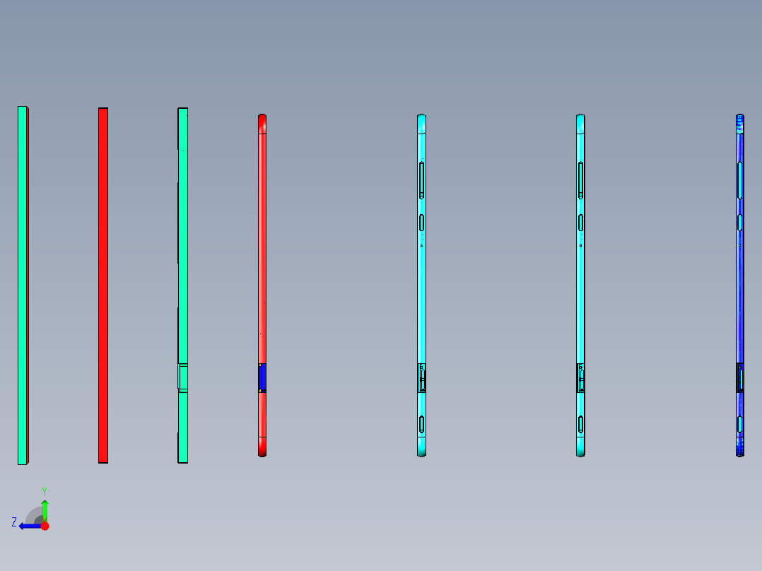 Z581C-笔记本CNC工装夹具三维模型A8GXT20150915右视图