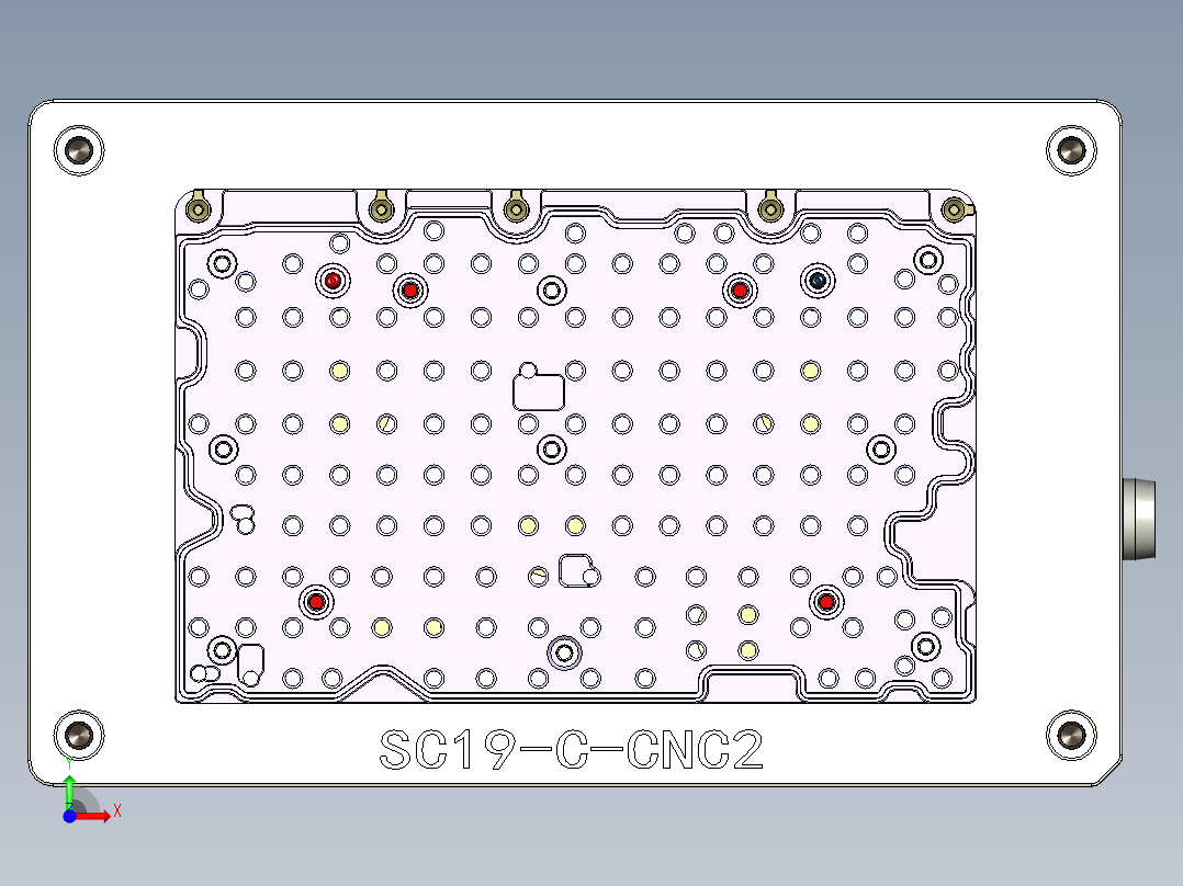 CS19-C-CNC2-180710笔记本CNC工装夹具三维模型前视图