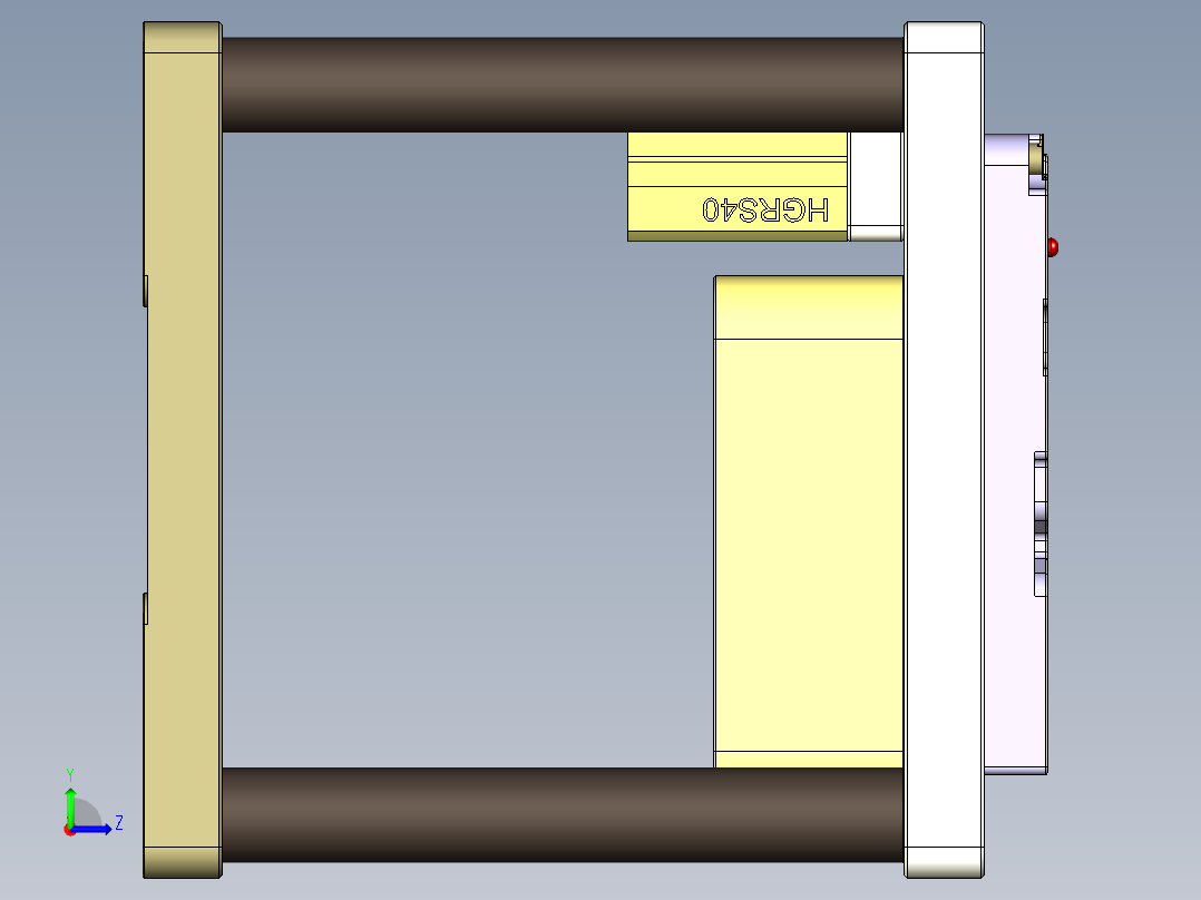 CS19-C-CNC2-180710笔记本CNC工装夹具三维模型左视图