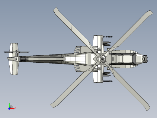 军用直升机前视缩略图