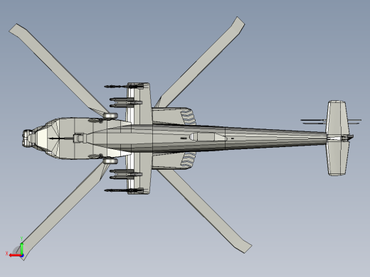 军用直升机后视缩略图