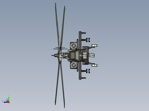 军用直升机右视缩略图