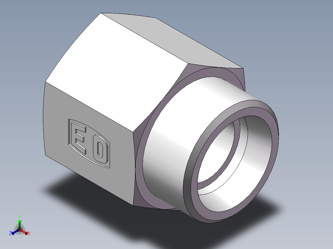 直通内螺纹接头、5CM-26-22主视图
