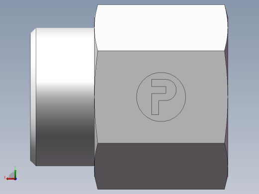 直通内螺纹接头、5CM-26-22后视缩略图