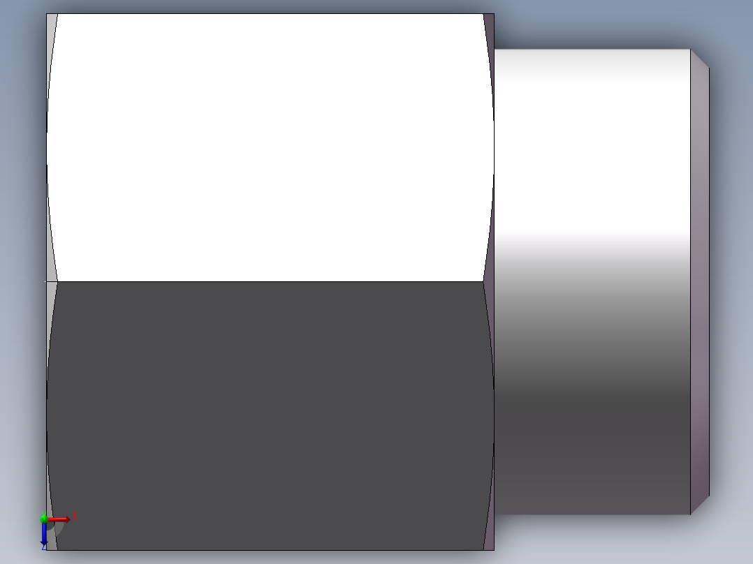 直通内螺纹接头、5CM-26-22俯视图