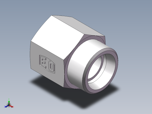 直通内螺纹接头、5CM-26-22正等轴测缩略图