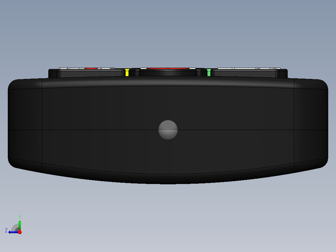 遥控器、遥控板(21)右视图