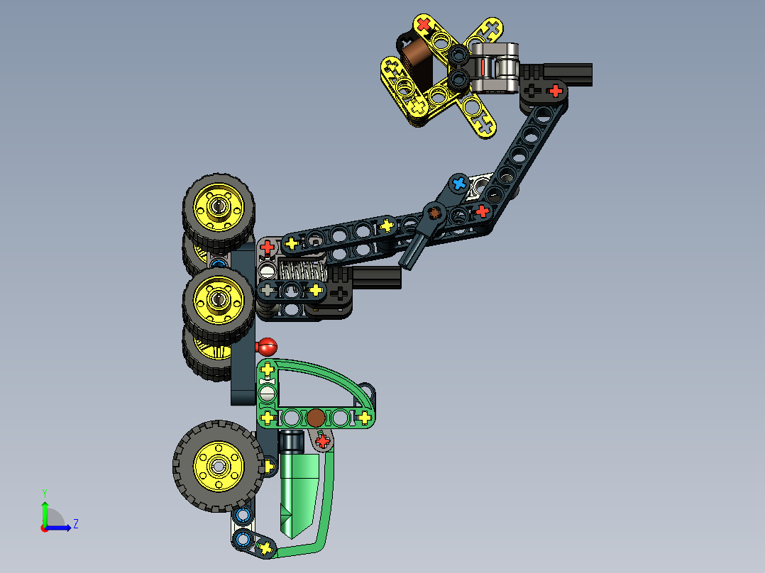42218 约翰鹿收割机左视图