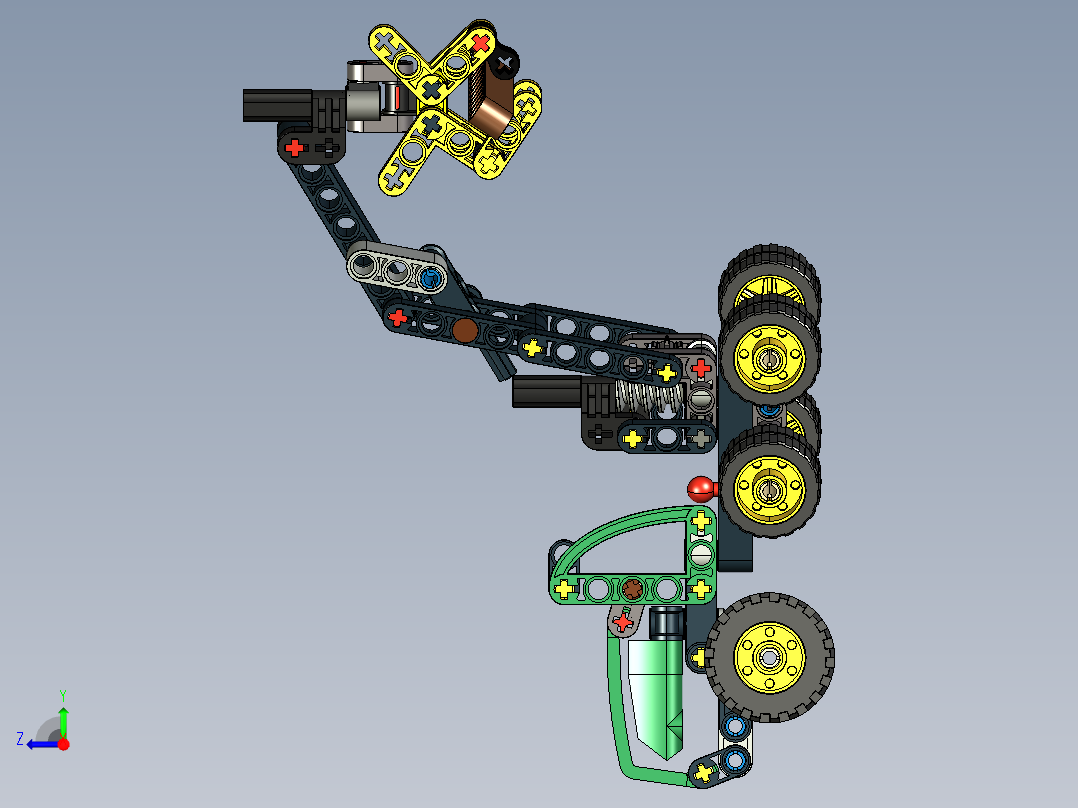 42218 约翰鹿收割机右视图