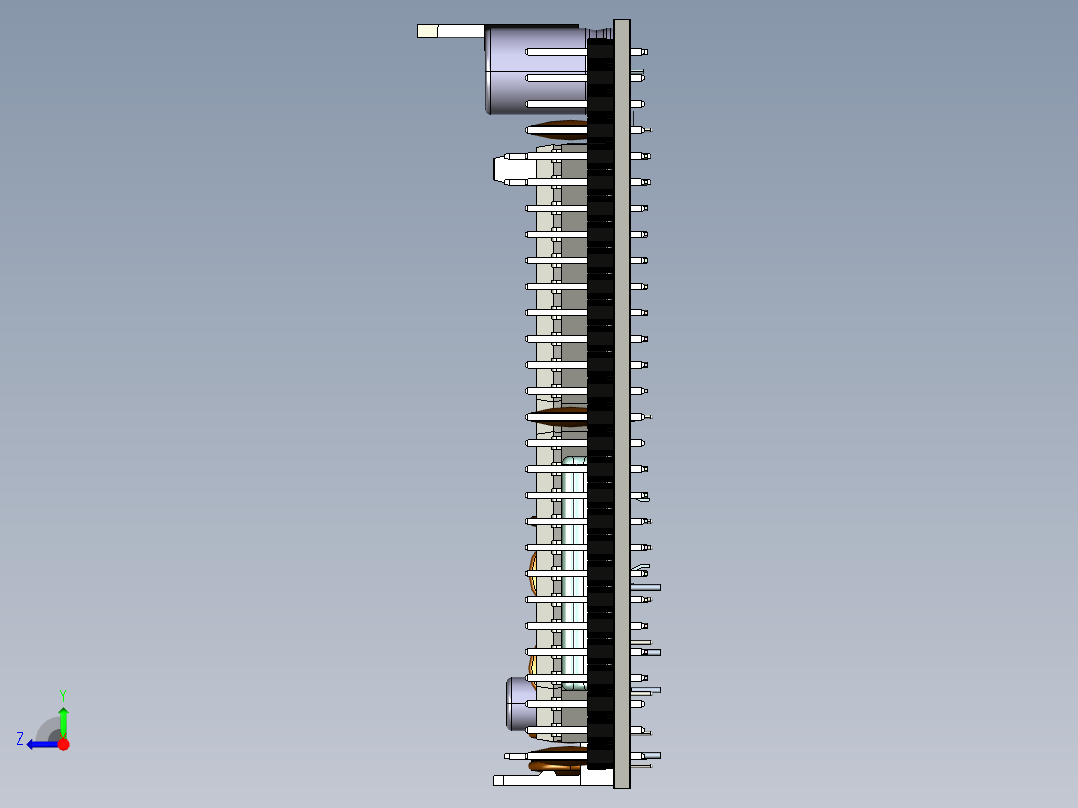 80C32 教学板微控制器右视图