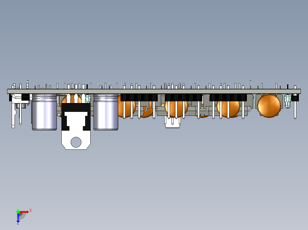 80C32 教学板微控制器俯视图