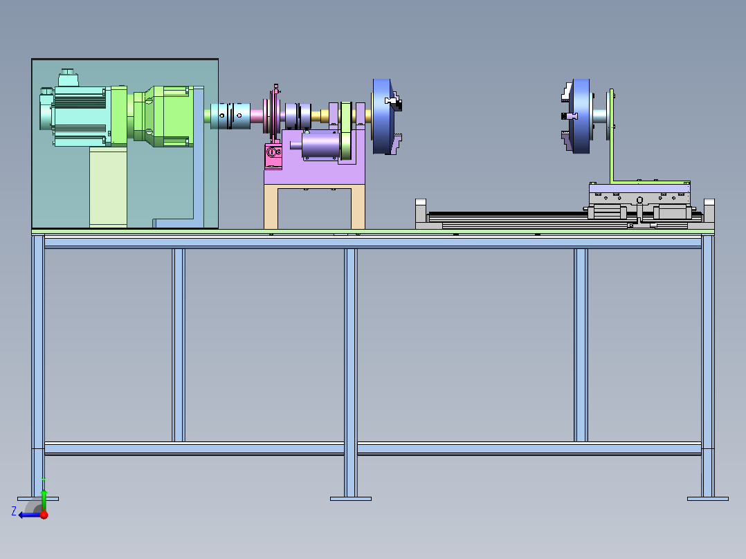 扭矩测试平台  sw18右视图