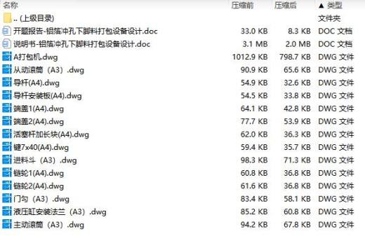铝箔冲孔下脚料打包设备设计含14张CAD图缩略图
