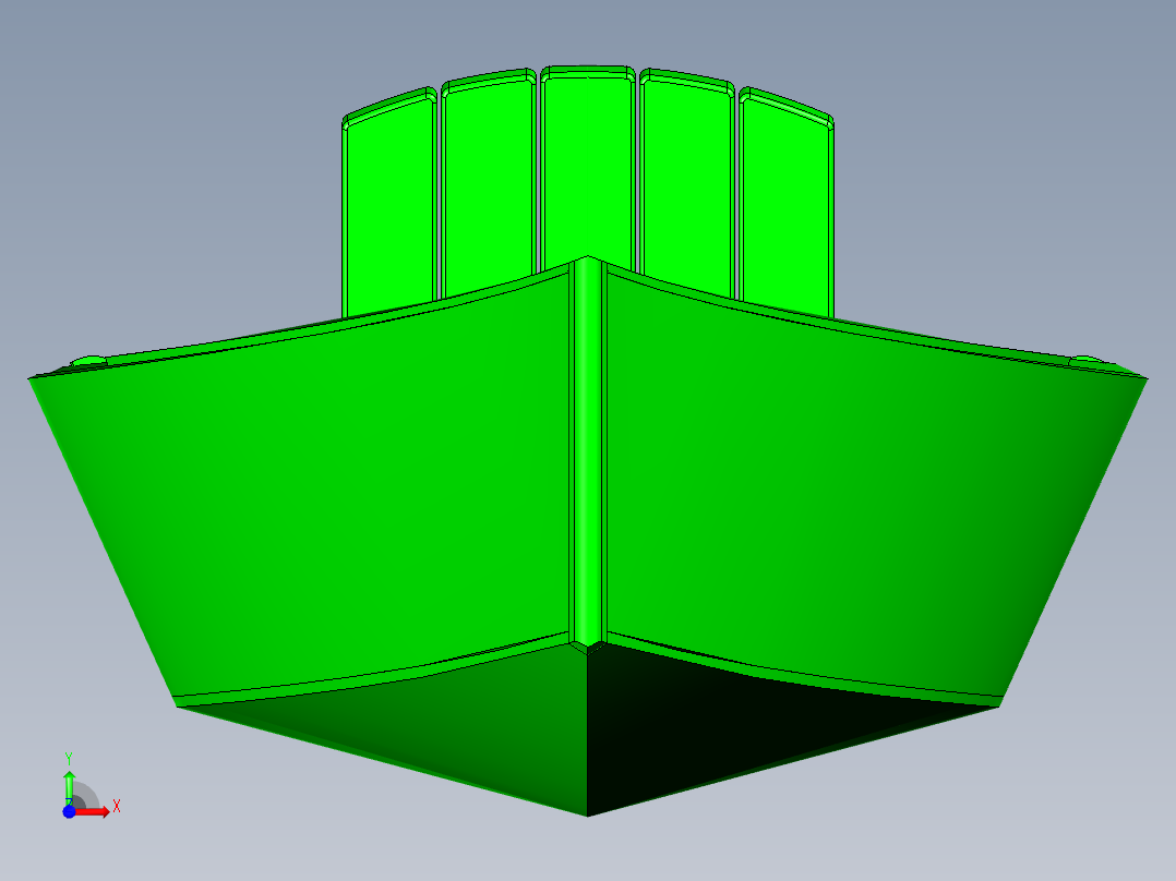 胶合板皮划艇前视图