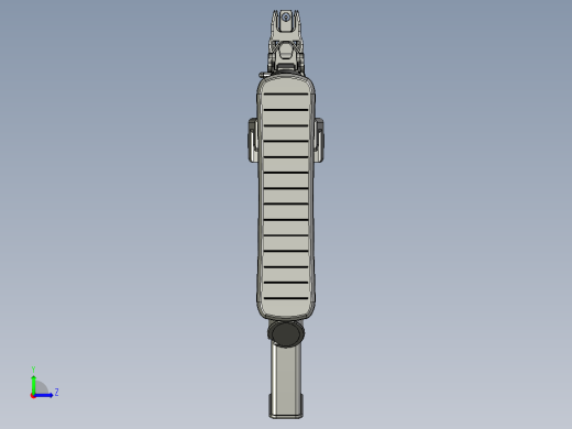 手枪左轮冲锋枪老式狙击步枪设计3D图纸magpul-masada STP左视缩略图