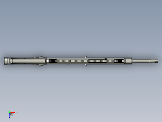 手枪左轮冲锋枪老式狙击步枪设计3D图纸magpul-masada STP俯视缩略图