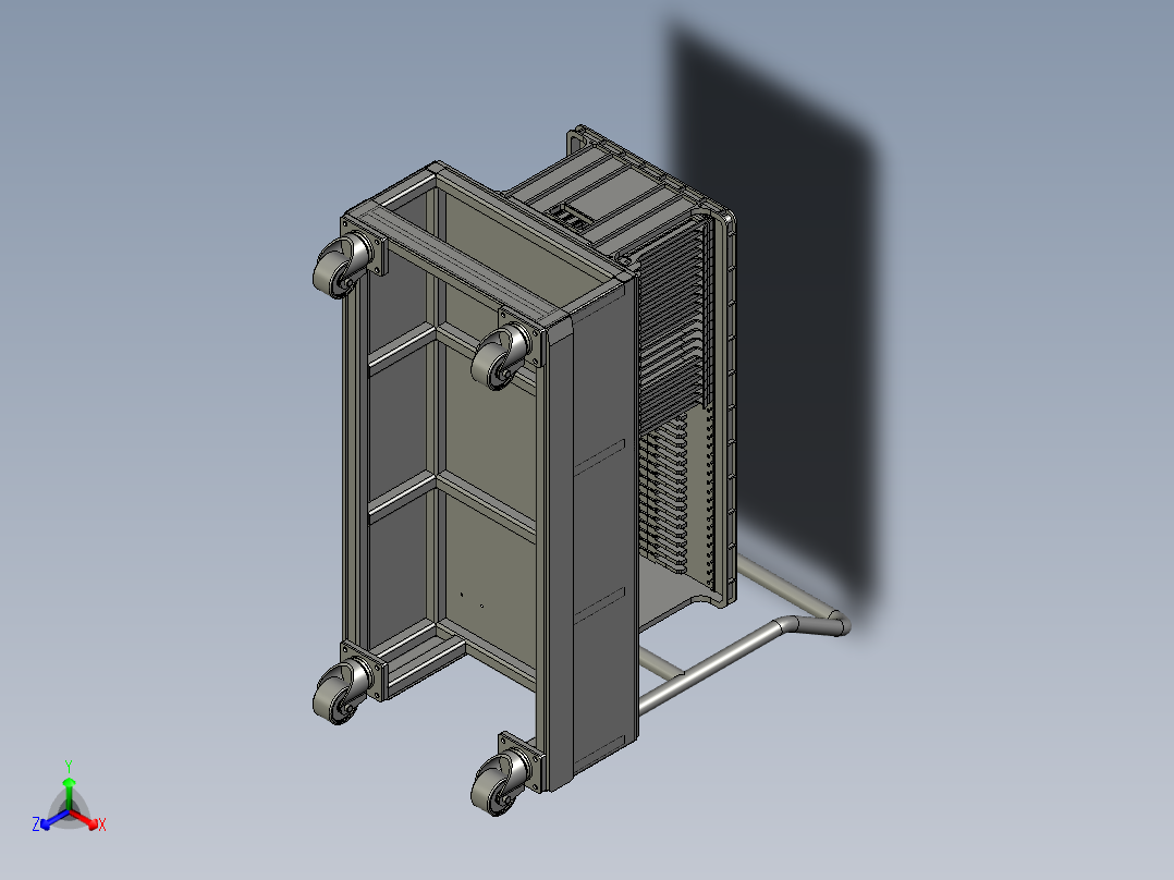 002DLDXH5-04上料机小车1OM正等轴测图